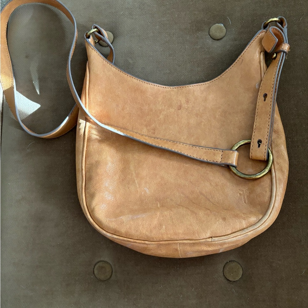 Frye Leather shoulder bag, tan